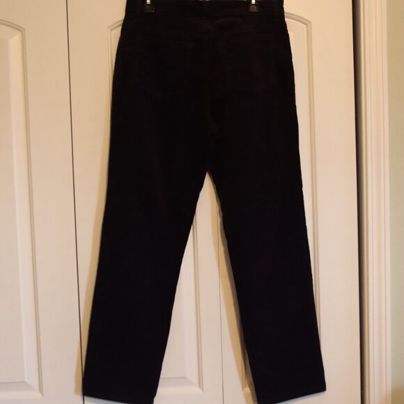 Gloria Vanderbilt 5 Pocket Cotton/Spandex Corduroy Jeans Amanda Size 12 Purple - Picture 12 of 15